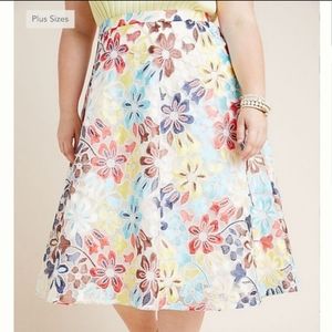 Anthropologie Skirts - ANTHROPOLOGIE + FLORAL MIDI SKIRT PLUS SZ 2 Anthropologie Skirts - ANTHROPOLOGIE + FLORAL MIDI SKIRT PLUS SZ 2